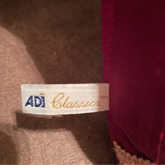 Decorative Pillow - 16”x16” - red (leaning a little burgundy) with gold trim - Picture 2 of 5